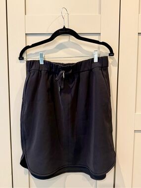 lululemon athletica Black Drawstring On the Fly Skirt